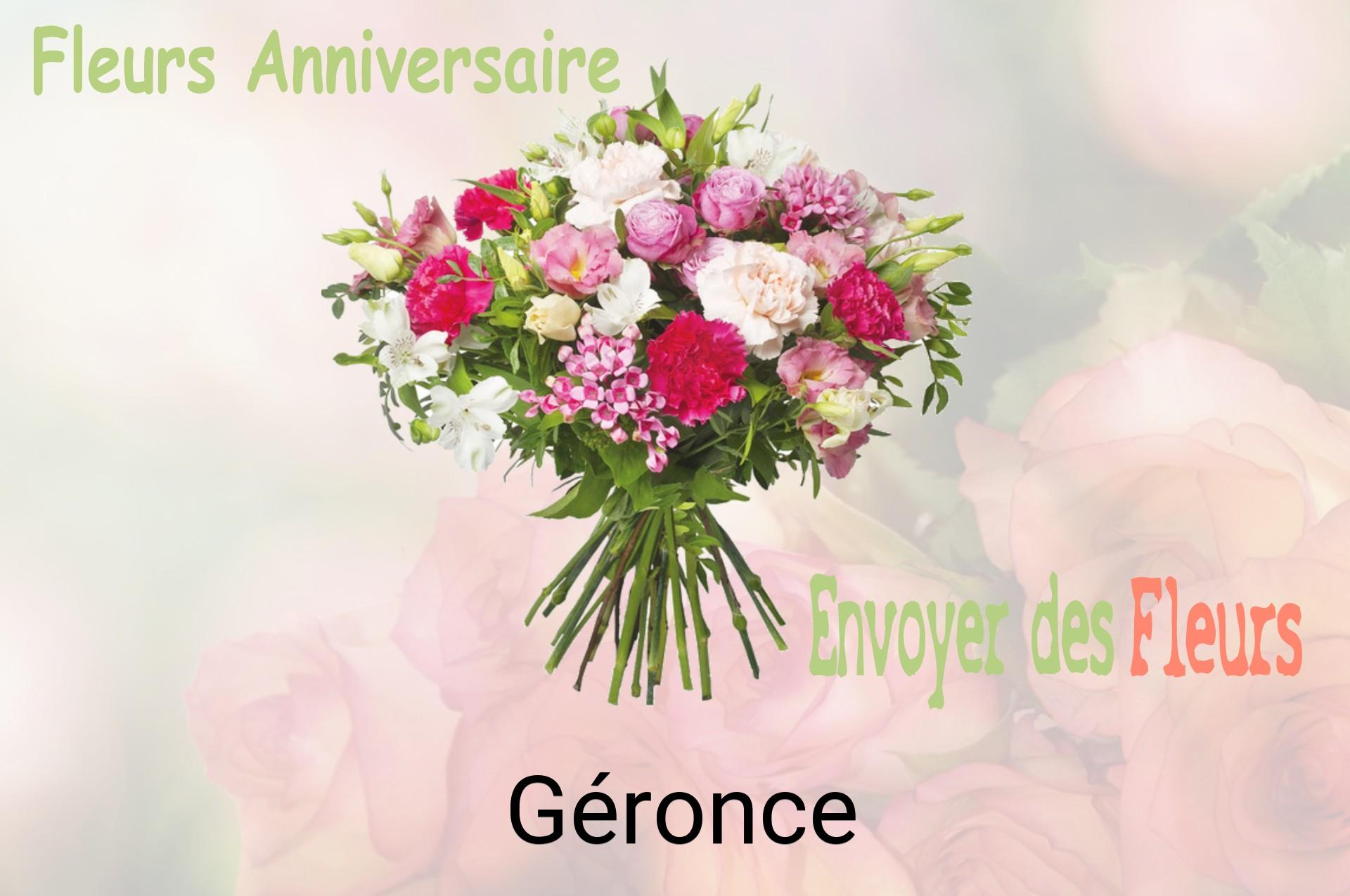 Bouquet de fleurs d’anniversaire livré à Géronce