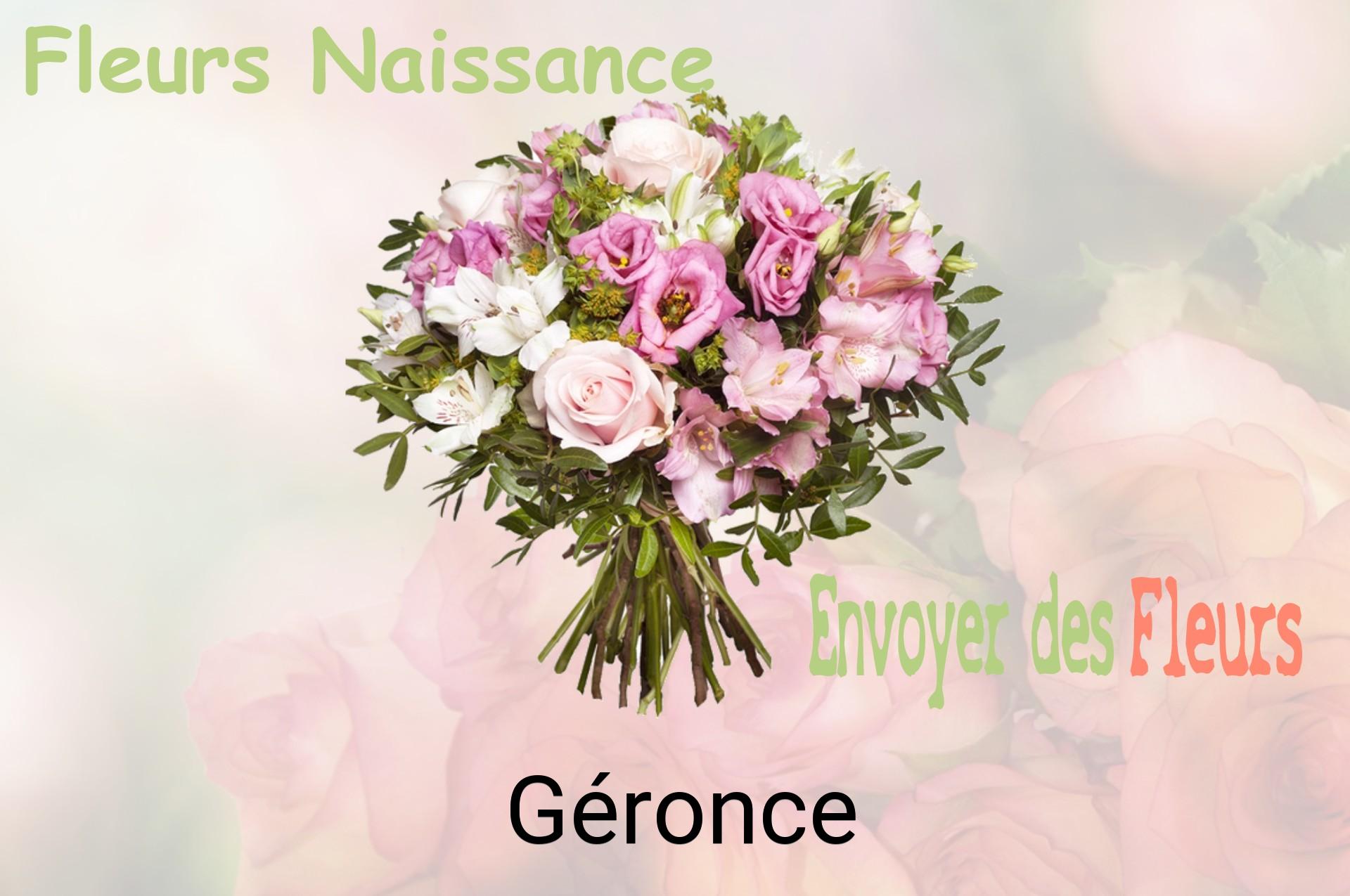 Bouquet de fleurs de naissance livré à Géronce